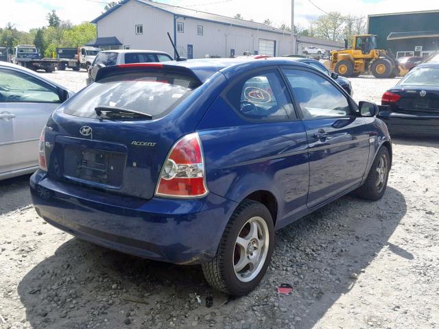 KMHCM3AC0AU159330 - 2010 HYUNDAI ACCENT BLU BLUE photo 4