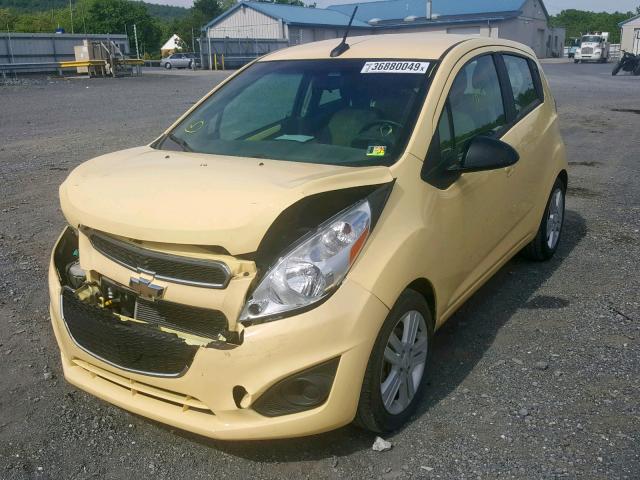 KL8CB6S9XDC536571 - 2013 CHEVROLET SPARK LS YELLOW photo 2