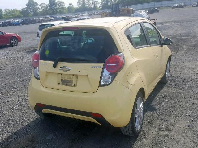 KL8CB6S9XDC536571 - 2013 CHEVROLET SPARK LS YELLOW photo 4