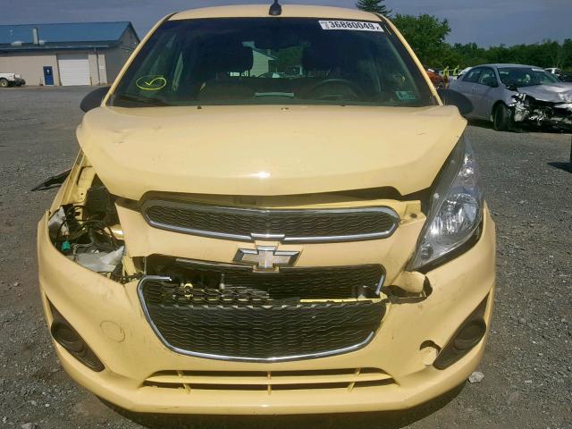 KL8CB6S9XDC536571 - 2013 CHEVROLET SPARK LS YELLOW photo 9