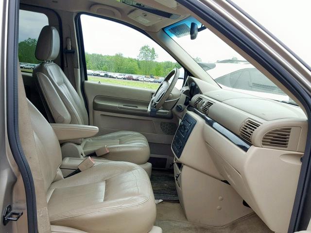 2MRDA20204BJ05361 - 2004 MERCURY MONTEREY TAN photo 5