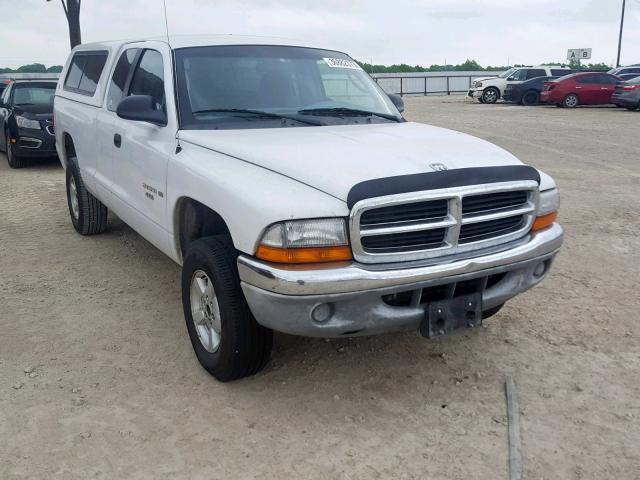 1B7GG22N41S256792 - 2001 DODGE DAKOTA WHITE photo 1