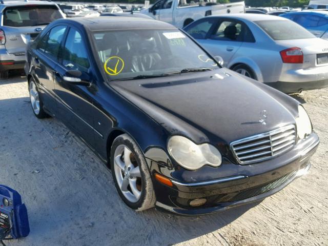 WDBRF52H16F836166 - 2006 MERCEDES-BENZ C 230 BLACK photo 1