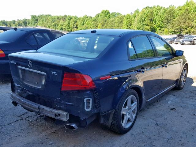 19UUA66266A074909 - 2006 ACURA 3.2TL BLUE photo 4