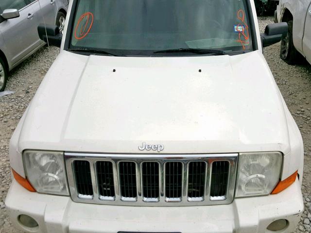 1J4RG4GK0AC140707 - 2010 JEEP COMMANDER WHITE photo 7