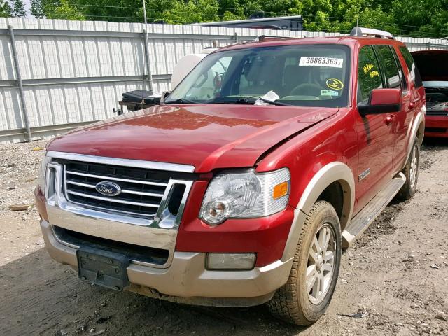 1FMEU74E56UA94995 - 2006 FORD EXPLORER E MAROON photo 2