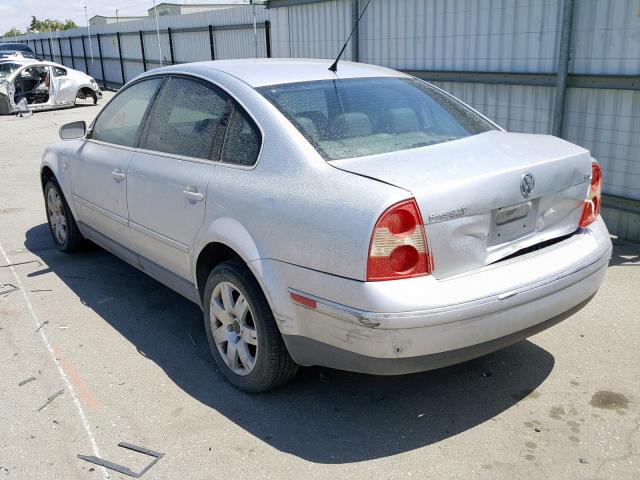 WVWRH63B33P286728 - 2003 VOLKSWAGEN PASSAT GLX SILVER photo 3