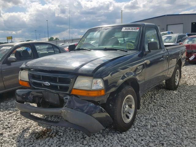 1FTYR10V8XPA57560 - 1999 FORD RANGER GREEN photo 2