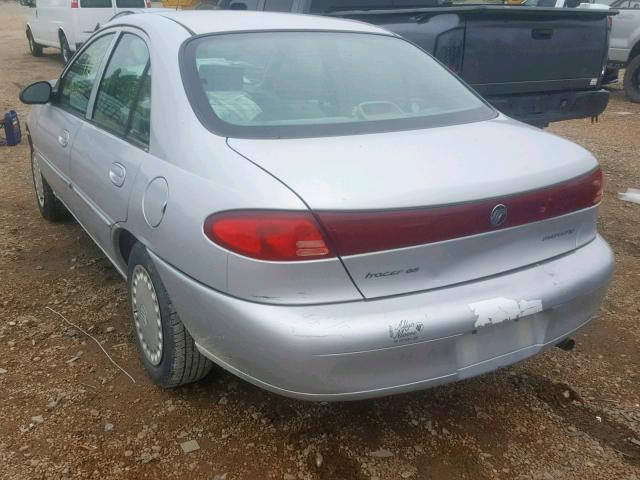 1MEFM10P6XW606605 - 1999 MERCURY TRACER GS SILVER photo 3