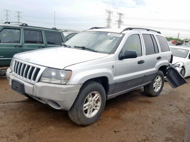 1J4GW48S44C426198 - 2004 JEEP GRAND CHER GRAY photo 2