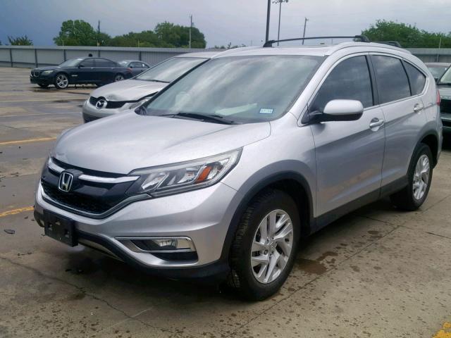 2HKRM3H72FH534840 - 2015 HONDA CR-V EXL SILVER photo 2