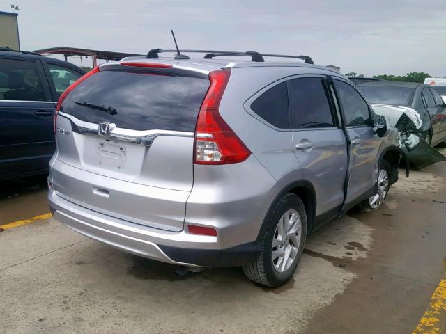 2HKRM3H72FH534840 - 2015 HONDA CR-V EXL SILVER photo 4