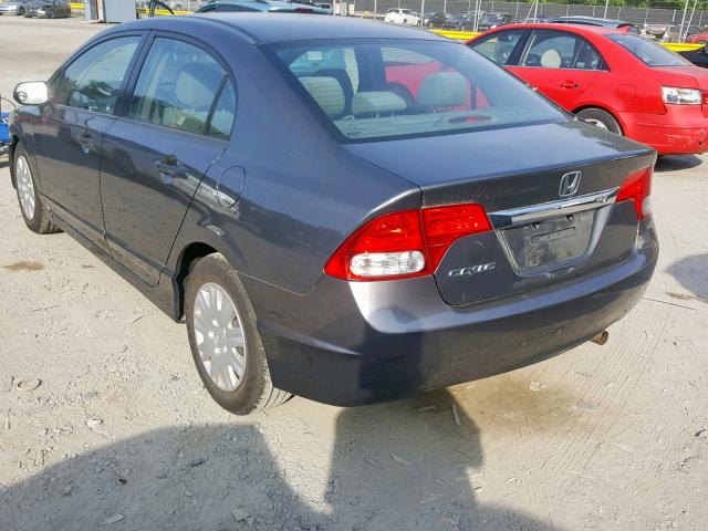 2HGFA1F37BH508545 - 2011 HONDA CIVIC VP GRAY photo 3