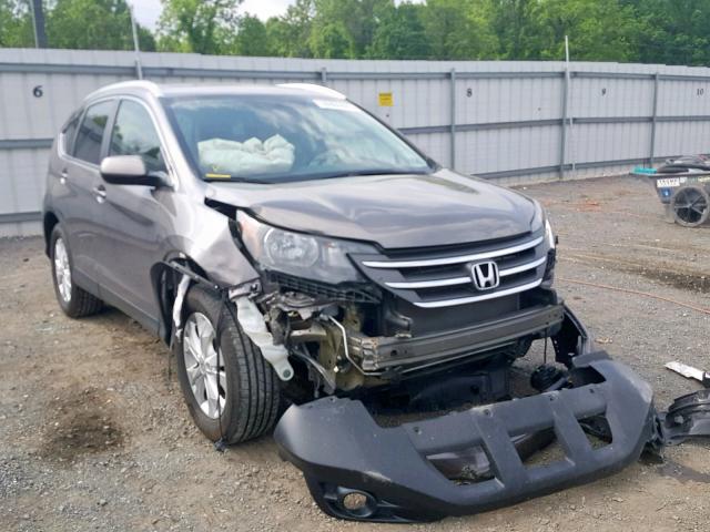 5J6RM4H70CL017222 - 2012 HONDA CR-V EXL GRAY photo 1