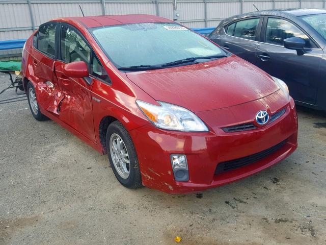 JTDKN3DU0B0260359 - 2011 TOYOTA PRIUS RED photo 1