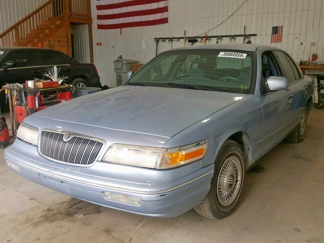 2MELM74W7VX647074 - 1997 MERCURY GRAND MARQ BLUE photo 2