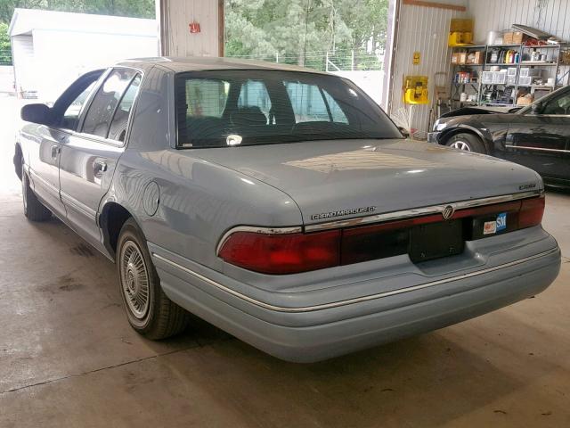 2MELM74W7VX647074 - 1997 MERCURY GRAND MARQ BLUE photo 3