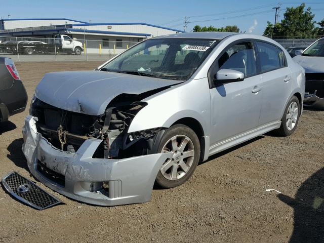 3N1AB6AP6CL740420 - 2012 NISSAN SENTRA 2.0 SILVER photo 2