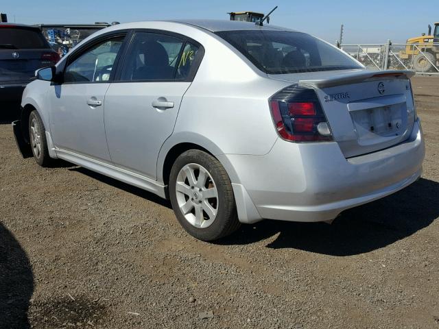 3N1AB6AP6CL740420 - 2012 NISSAN SENTRA 2.0 SILVER photo 3