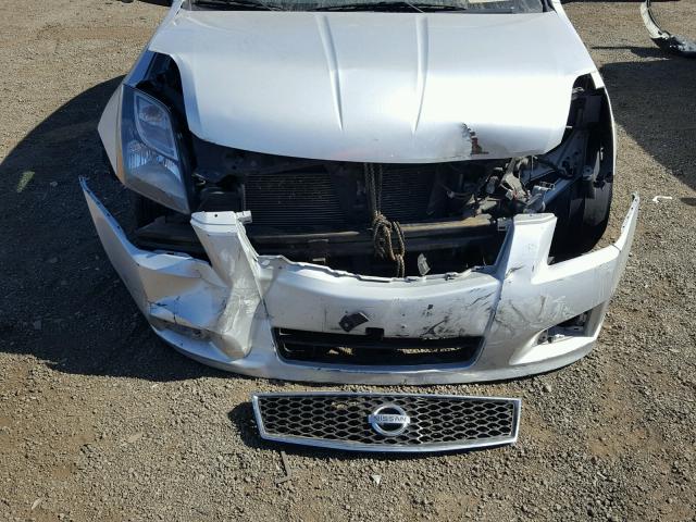 3N1AB6AP6CL740420 - 2012 NISSAN SENTRA 2.0 SILVER photo 7