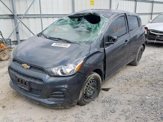 KL8CB6SA4HC749550 - 2017 CHEVROLET SPARK LS GRAY photo 2