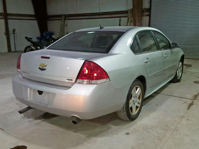 2G1WB5E34E1185842 - 2014 CHEVROLET IMPALA LIM SILVER photo 4