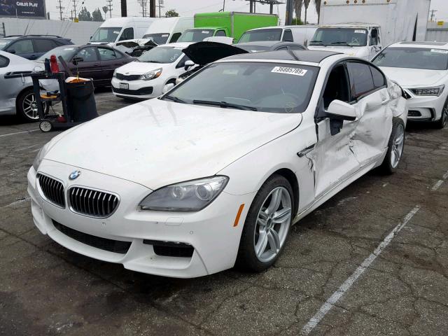 WBA6A0C53EDZ04498 - 2014 BMW 640 I WHITE photo 2
