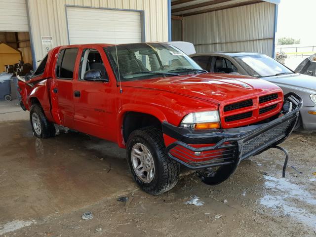 1B7HG38N72S662763 - 2002 DODGE DAKOTA QUA RED photo 1