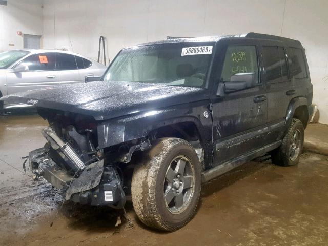 1J8HG48N06C119902 - 2006 JEEP COMMANDER BLACK photo 2