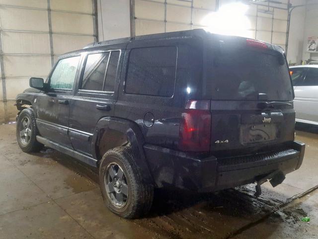 1J8HG48N06C119902 - 2006 JEEP COMMANDER BLACK photo 3