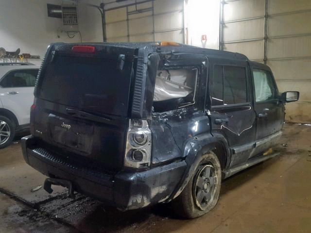 1J8HG48N06C119902 - 2006 JEEP COMMANDER BLACK photo 4