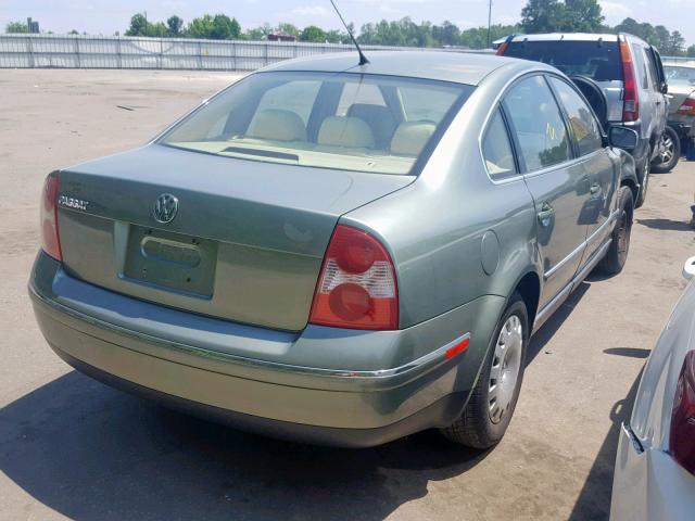 WVWMD63B64E061982 - 2004 VOLKSWAGEN PASSAT GL GREEN photo 4