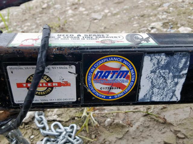 4YMBU0811HT039455 - 2018 UTILITY TRAILER 黑色 照片 10