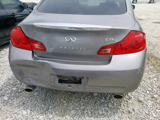 JNKCV61F09M053399 - 2009 INFINITI G37 CHARCOAL photo 9