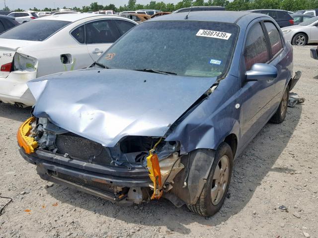 KL1TD56636B528761 - 2006 CHEVROLET AVEO BASE Mavi foto 2