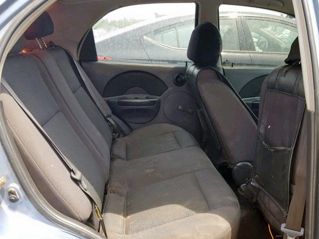 KL1TD56636B528761 - 2006 CHEVROLET AVEO BASE Mavi foto 6