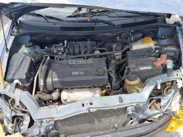 KL1TD56636B528761 - 2006 CHEVROLET AVEO BASE Mavi foto 7