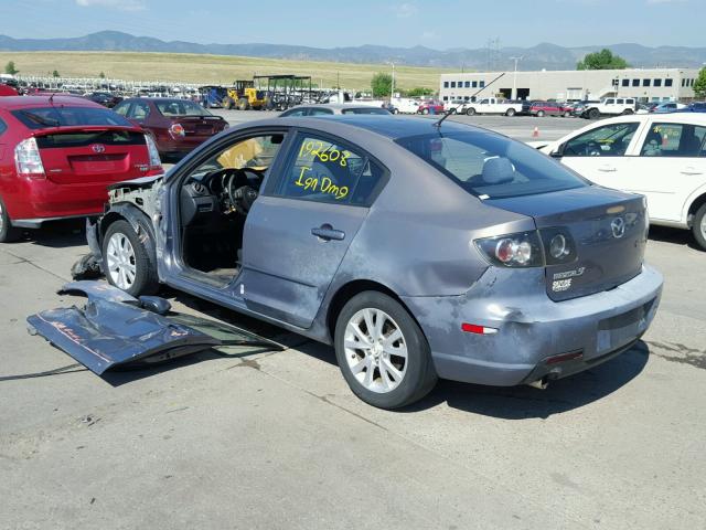 JM1BK323371672604 - 2007 MAZDA 3 S GRAY photo 3