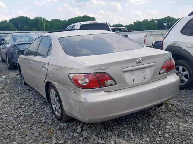 JTHBF30G320040001 - 2002 LEXUS ES 300 SILVER photo 3