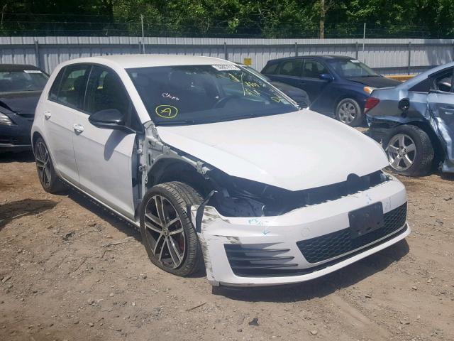 3VW447AUXHM076427 - 2017 VOLKSWAGEN GTI S/SE WHITE photo 1