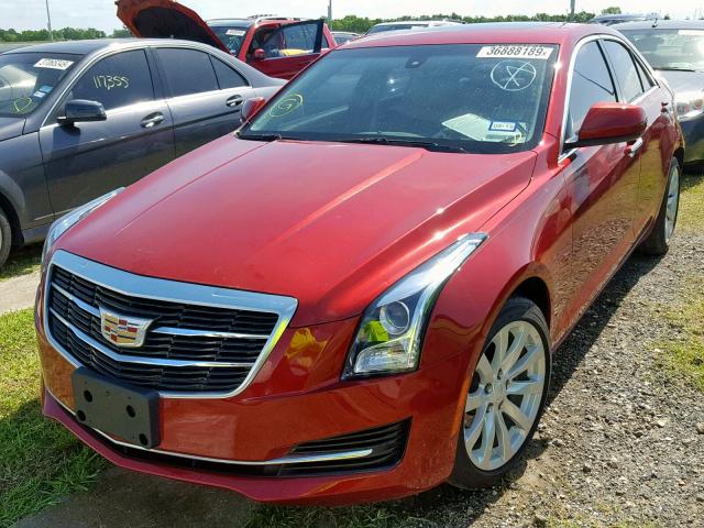 1G6AA5RX6H0216948 - 2017 CADILLAC ATS RED photo 2