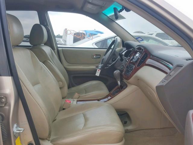 JTEDP21AX50061777 - 2005 TOYOTA HIGHLANDER TAN photo 5