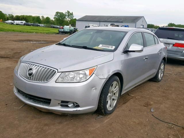 1G4GC5EG2AF190774 - 2010 BUICK LACROSSE C SILVER photo 2