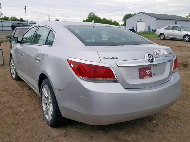 1G4GC5EG2AF190774 - 2010 BUICK LACROSSE C SILVER photo 3