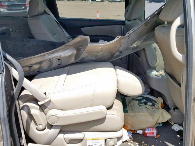 5FNRL5H96BB077412 - 2011 HONDA ODYSSEY TO TAN photo 6