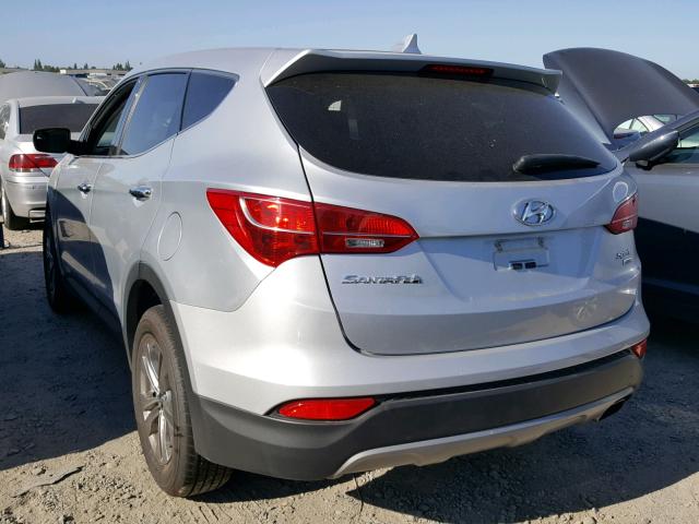 5XYZTDLB7GG362575 - 2016 HYUNDAI SANTA FE S SILVER photo 3