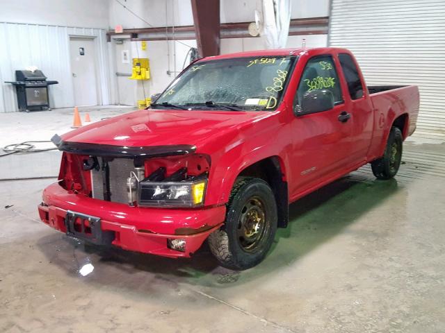 1GCCS196848130040 - 2004 CHEVROLET COLORADO RED photo 2