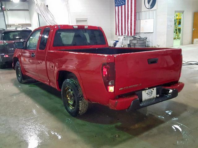 1GCCS196848130040 - 2004 CHEVROLET COLORADO RED photo 3