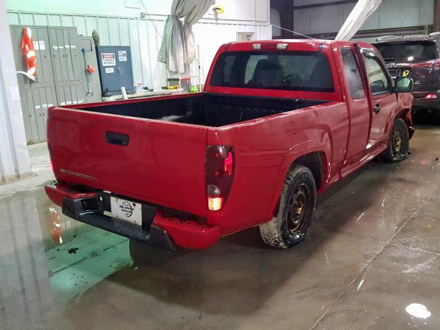 1GCCS196848130040 - 2004 CHEVROLET COLORADO RED photo 4