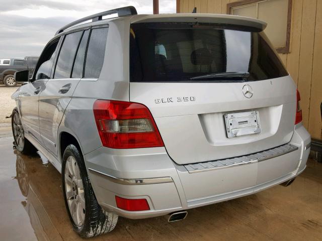 WDCGG5GB5CF800979 - 2012 MERCEDES-BENZ GLK SILVER photo 3